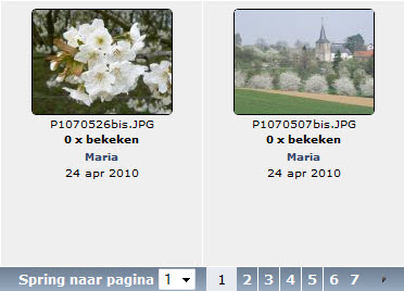 pagination at the bottom of the page